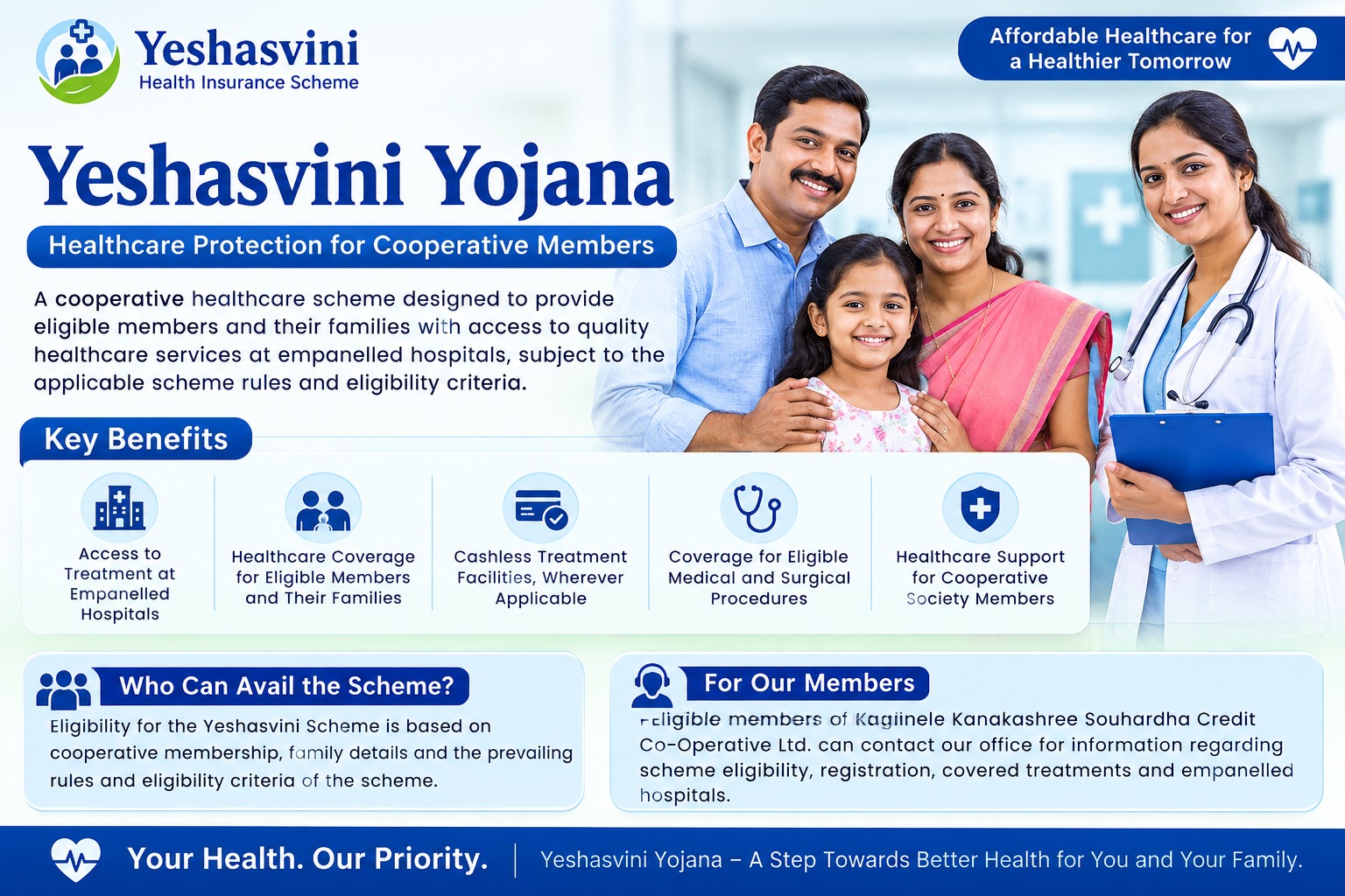 Members enrolling for the Yeshasvini health scheme at a village camp